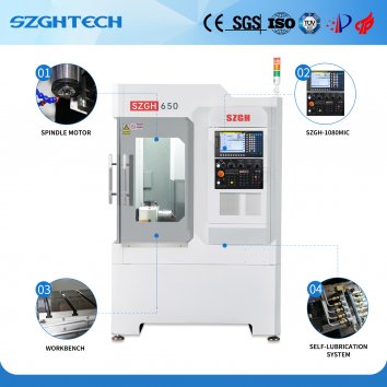 The SZGH-650 milling machine is suitable for machining copper, iron, aluminum, and stainless steel workpieces up to 600mm x 500mm. It can efficiently complete tapping operations up to 30mm and drilling holes in stainless steel up to 20mm. It can process a variety of shapes, including square and round, to meet diverse processing needs.